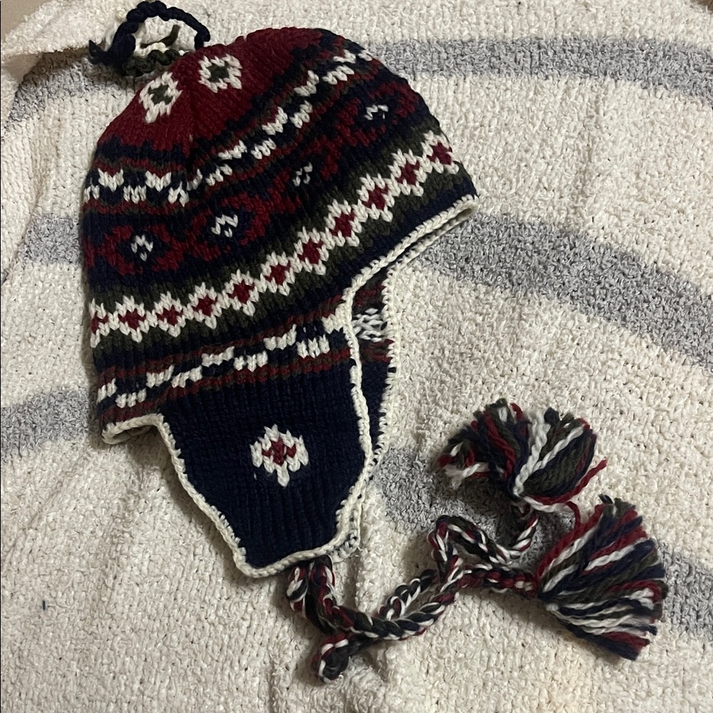 Peruvian Alpaca Chullo Hat - Fits Kids, teens, some adults